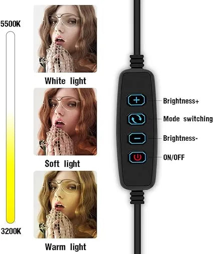 26cm Ring Light With Phone Holder