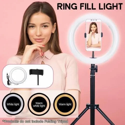 26cm Ring Light With Phone Holder