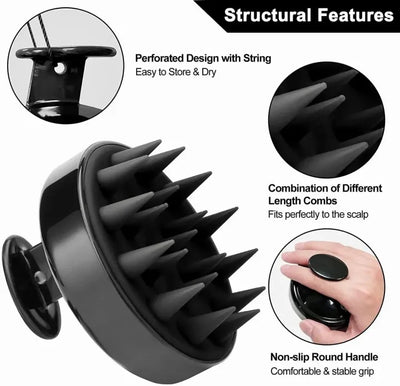 Silicone Shampoo Brush Clean
